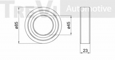 TREVI AUTOMOTIVE wb2148 -  Комплект подшипника ступицы колеса